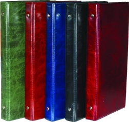 Visitekaarthouder kr. A5 voor 80 stuks visitekaartjes glans assortiment register