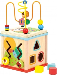 Bino motor skills cube with clock