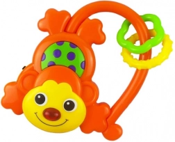 Baby Mix Sound Rattle Monkey - Orange