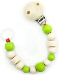 Hess pacifier clip light green