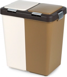 Kunststoff-Mülltrennbehälter 2×20 l