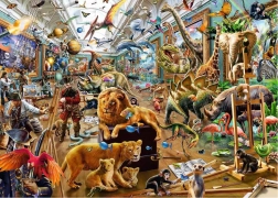 Ravensburger Puzzle Chaos in the Gallery 1000 Pieces