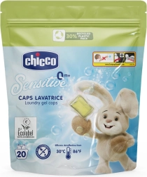 Chicco Capsules de lavage Baby Sensitive pour le linge de bébé 20 pièces