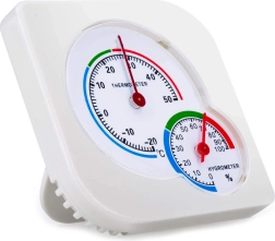 analoge kamerthermometer en hygrometer