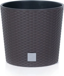 Bloempot Rato Round met inzet 40 cm umbra