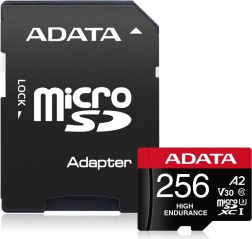 Carte microSD ADATA High Endurance 256GB UHS-I V30 A2