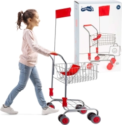 SMALL FOOT Kids’ Shopping Cart – Silver