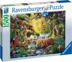 Puzzel 1500 stukjes Rustige tijgers RAVENSBURGER