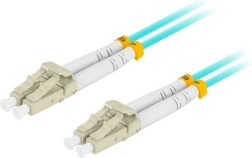 Cordon de brassage optique duplex OM3 MM LC/UPC–LC/UPC 3 m (aqua) - 1 pièce