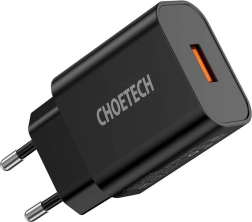 Choetech 18W USB-A Wall Charger Black