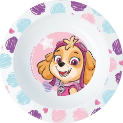 Bol en plastique PAW PATROL 16 cm rose