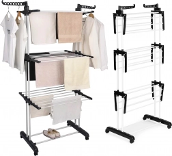 Vertikaler Wäscheständer mit Rollen, klappbar, ModernHome