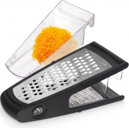 Kitchen stainless steel grater with container 24 cm