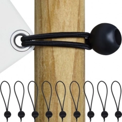 Set elastischer Spanngurte mit Kugel für Überdachungen – 10 Stück