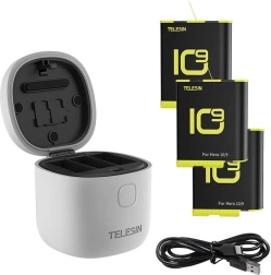 Waterproof Charger Telesin Allin Box for GoPro Hero 9 / Hero 10 + 3 Batteries