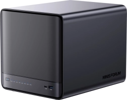 Minisforum NAS N5 mini PC with AMD Ryzen 7, 16 GB RAM and 128 GB system SSD