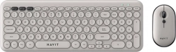 Ensemble de jeu sans fil Havit 2 en 1 clavier et souris gris