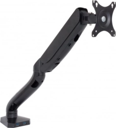 Support de moniteur réglable avec ressort à gaz et ports USB