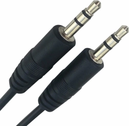 Audio cable Jack 3.5mm 1m black