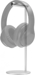silver headphone stand