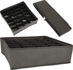 Textil-Organizer für die Schublade für Wäsche, Socken und Accessoires – 24 Fächer