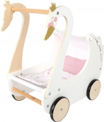 Children's Wooden Swan Stroller