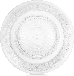 Assiette/plateau en verre peu profond 25 cm