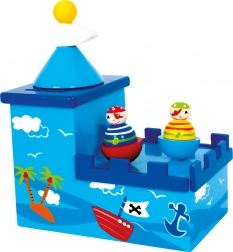 Small Foot houten spaarpot-muziekdoos Olli en Bolli