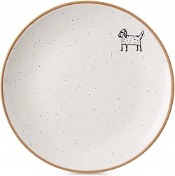 Keramischer Dessertteller beige 20 cm