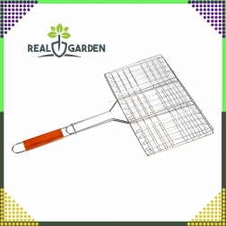 Folding grill grate with locking grid 34 × 22 × 58 cm