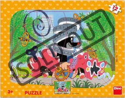 Krtek the Repairman Puzzle – board puzzle with special shapes, 15 pieces