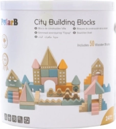 Wooden City Building Set 50 pcs PolarB