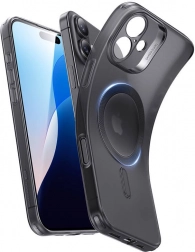 Transparent case ESR Zero Clear Case HaloLock for iPhone 16, black