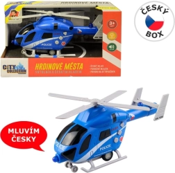 Politiehelikopter met vliegwiel, licht en geluid 20 cm