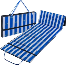 Foldable beach mat for a pebble beach Trizand XXL 1 cm waterproof - 1 piece