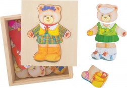 BIGJIGS TOYS Lady Bear Dress-Up Wooden Puzzle
