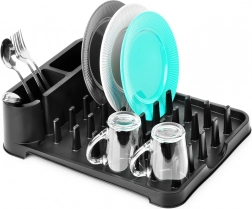 Black dish drainer 41 × 32.5 × 11 cm Vilde