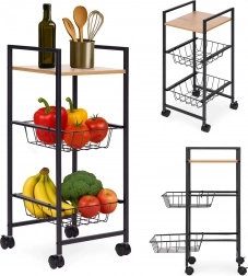 Bewegliches Regal mit 2 Körben und Regal auf Rollen von ModernHome