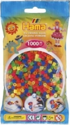 Perles à repasser Hama MIDI néon transparentes 1000 pcs