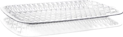 Accasa Tablett aus Kunststoff in Glasoptik 41 × 27 × 2 cm, transparent