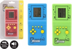 Electronic Game Falling Dice Puzzle Plastic 7x14.5 cm 3 Colors with Sound on Batteries