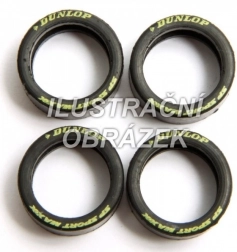 Tires for BMW 3.5 CSL for EVO/D132 slot car track (4 pcs)