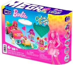 Barbie Color Reveal Building Set pink convertible with picnic