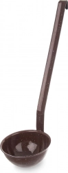 Enamel ladle brown 170 ml, 35 cm