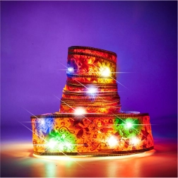 Dekoratives LED-Band 10 m, 100 LEDs, batteriebetrieben – Multicolor