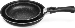 Granite Frying Pan Set with Detachable Handle 20 and 26 cm, 3 Pieces