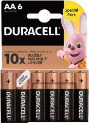 Duracell Basic Battery AA LR6 pack of 6 pieces