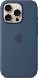 MagSafe Silicone Case for iPhone 16 Pro - Denim
