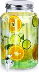 Glass beverage dispenser with tap 6.2 l VILDE