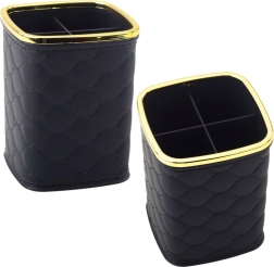 Organizer für Pinsel mit vier Fächern, schwarz